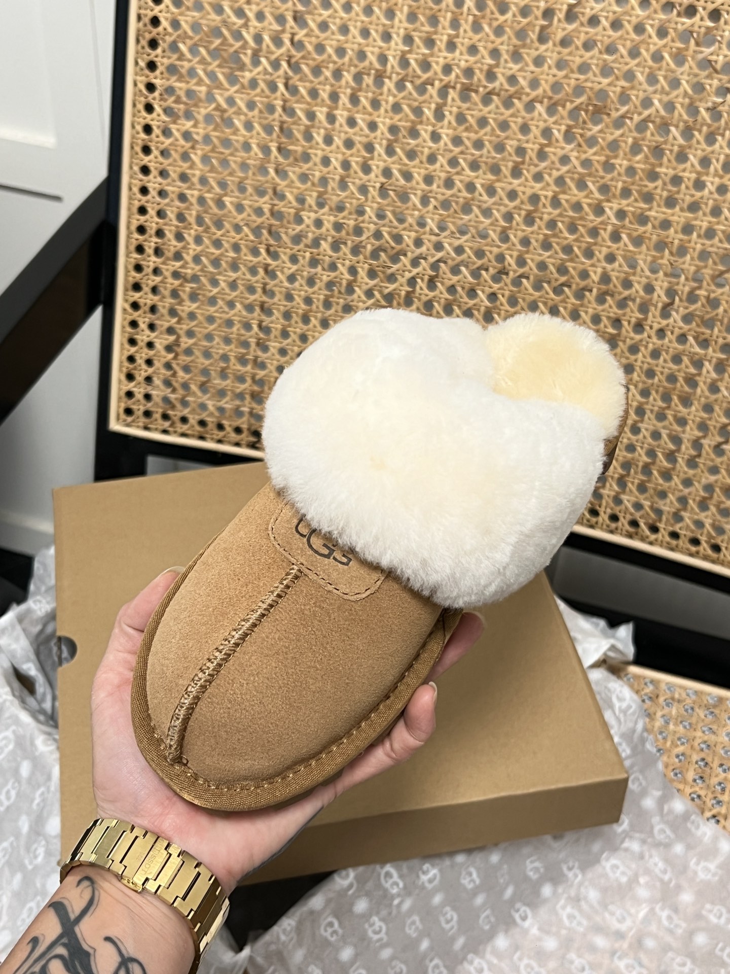 U design new classic flat fur boots