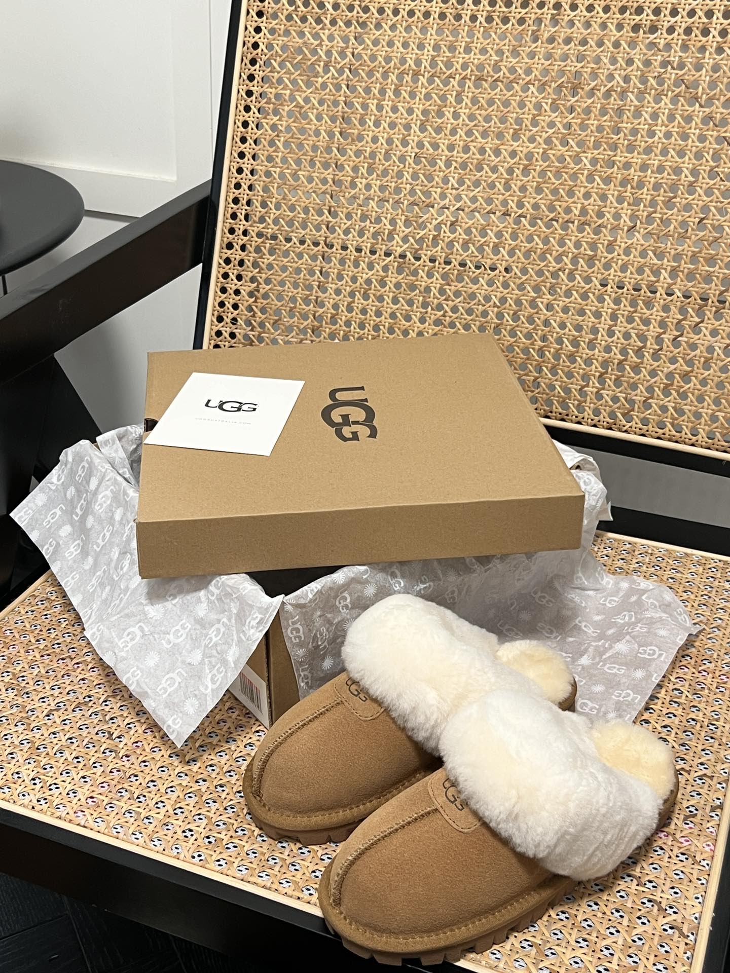 U design new classic flat fur boots