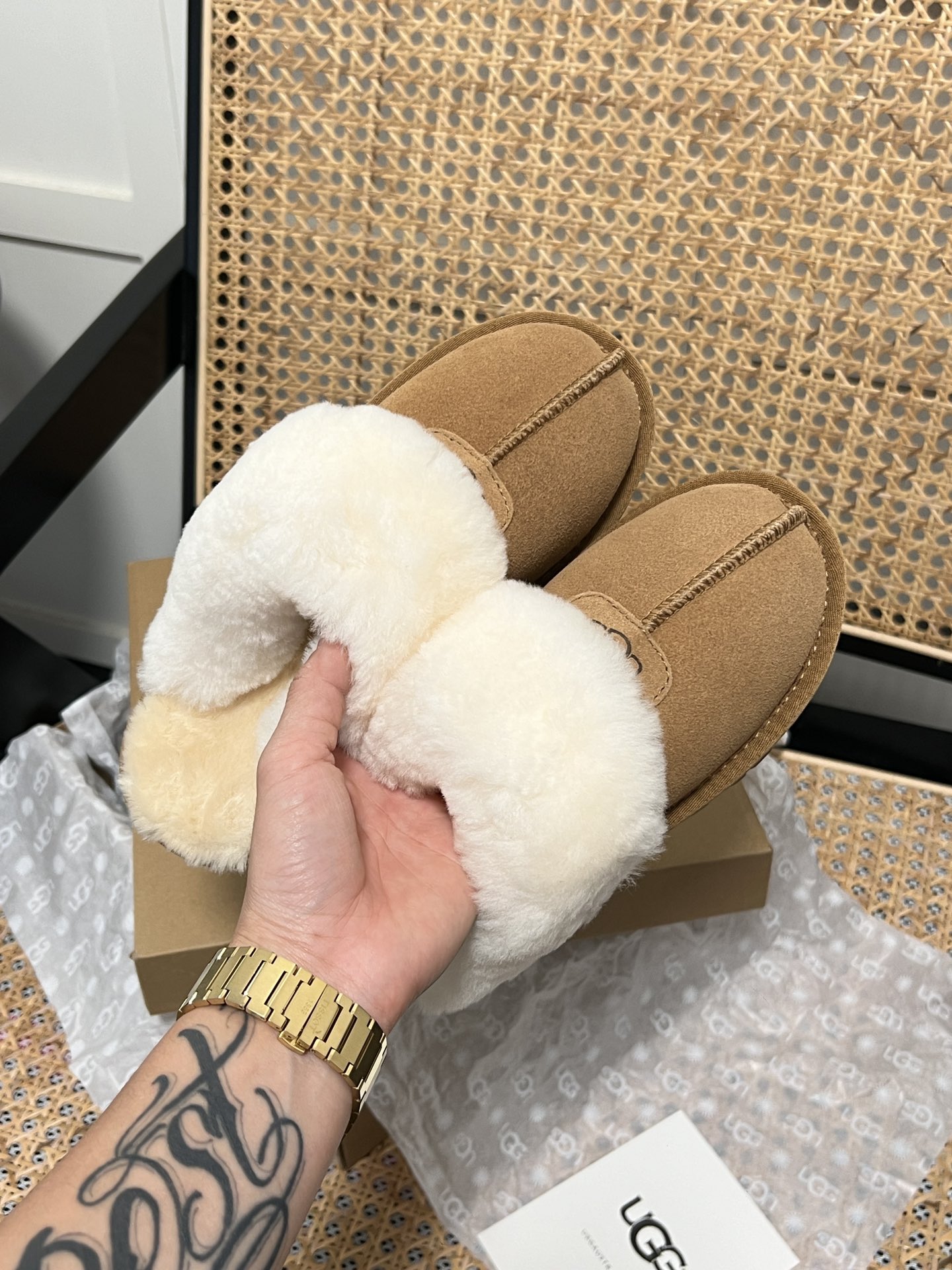 U design new classic flat fur boots