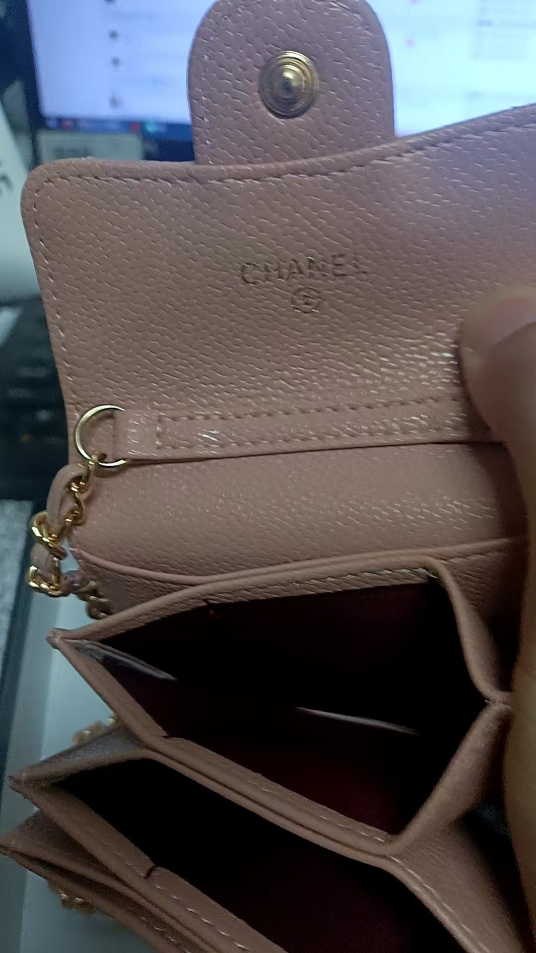 C design lipstick bag