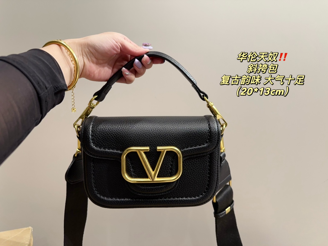 V design crossbody bag