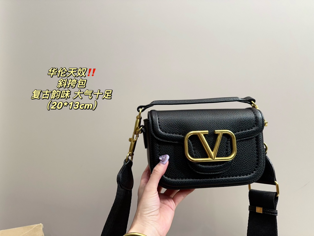 V design crossbody bag