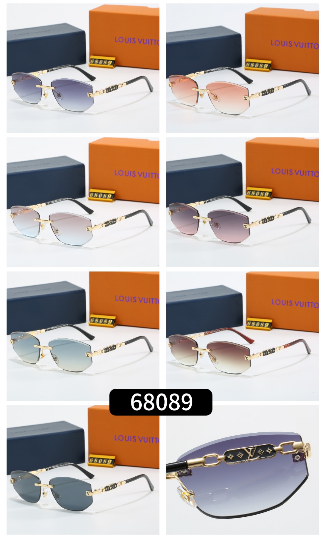 L design glasses 68089