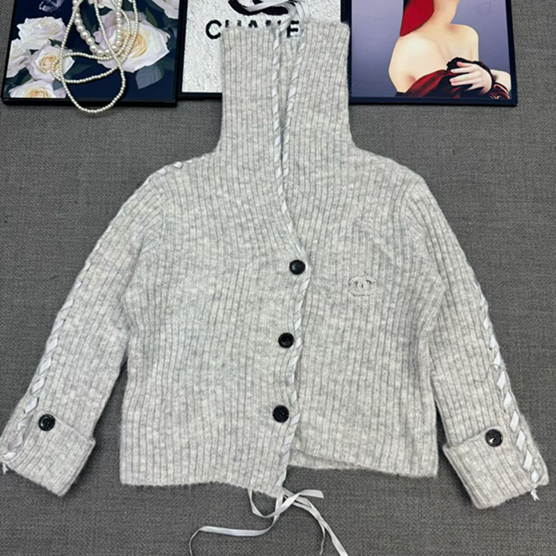 C Fashion Women's Collar Long Sleeve Cardigan