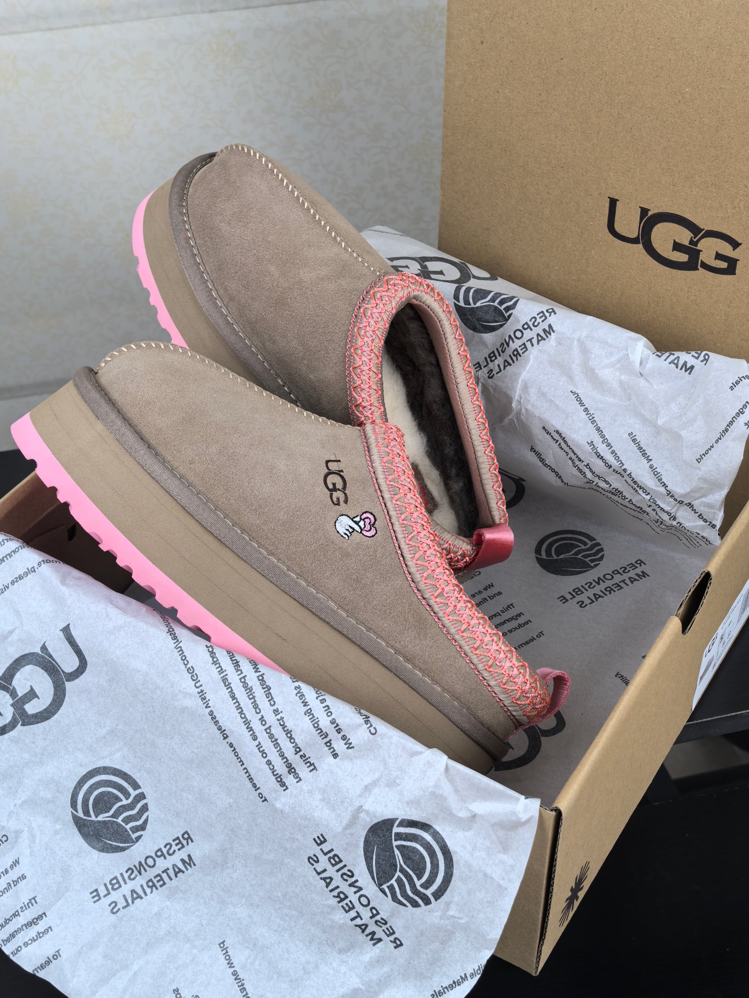 U Design Autumn/Winter New Product Thick Bottom Wool Slippers, One Step Snow Boots