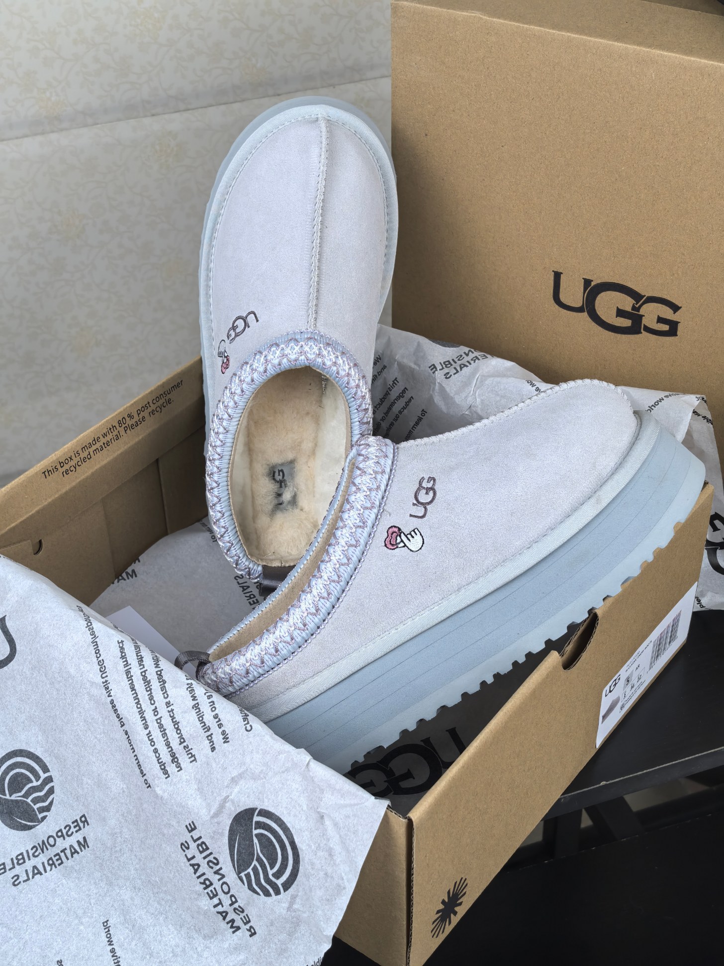 U Design Autumn/Winter New Product Thick Bottom Wool Slippers, One Step Snow Boots