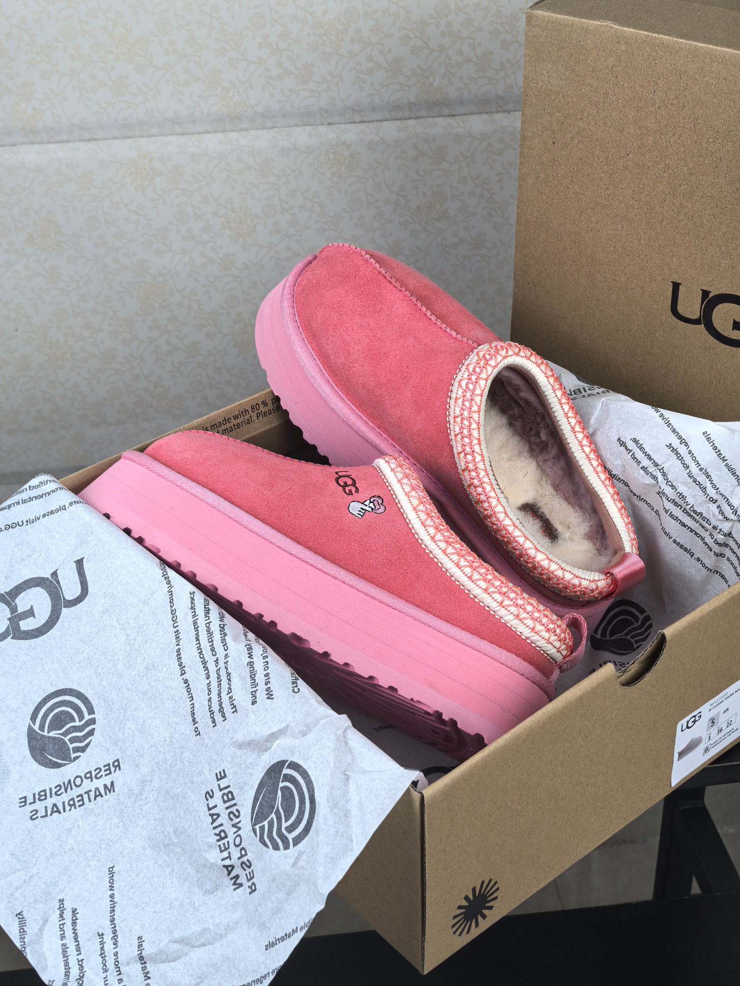 U Design Autumn/Winter New Product Thick Bottom Wool Slippers, One Step Snow Boots