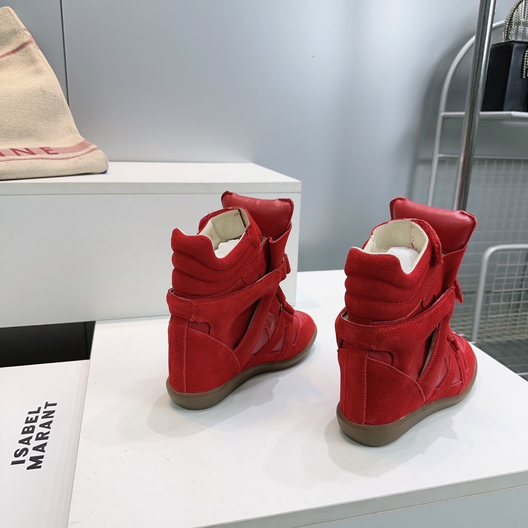IM Design Isabel Marant 2025ss Classic High-top Ankle boots with hidden heel strap and velcro