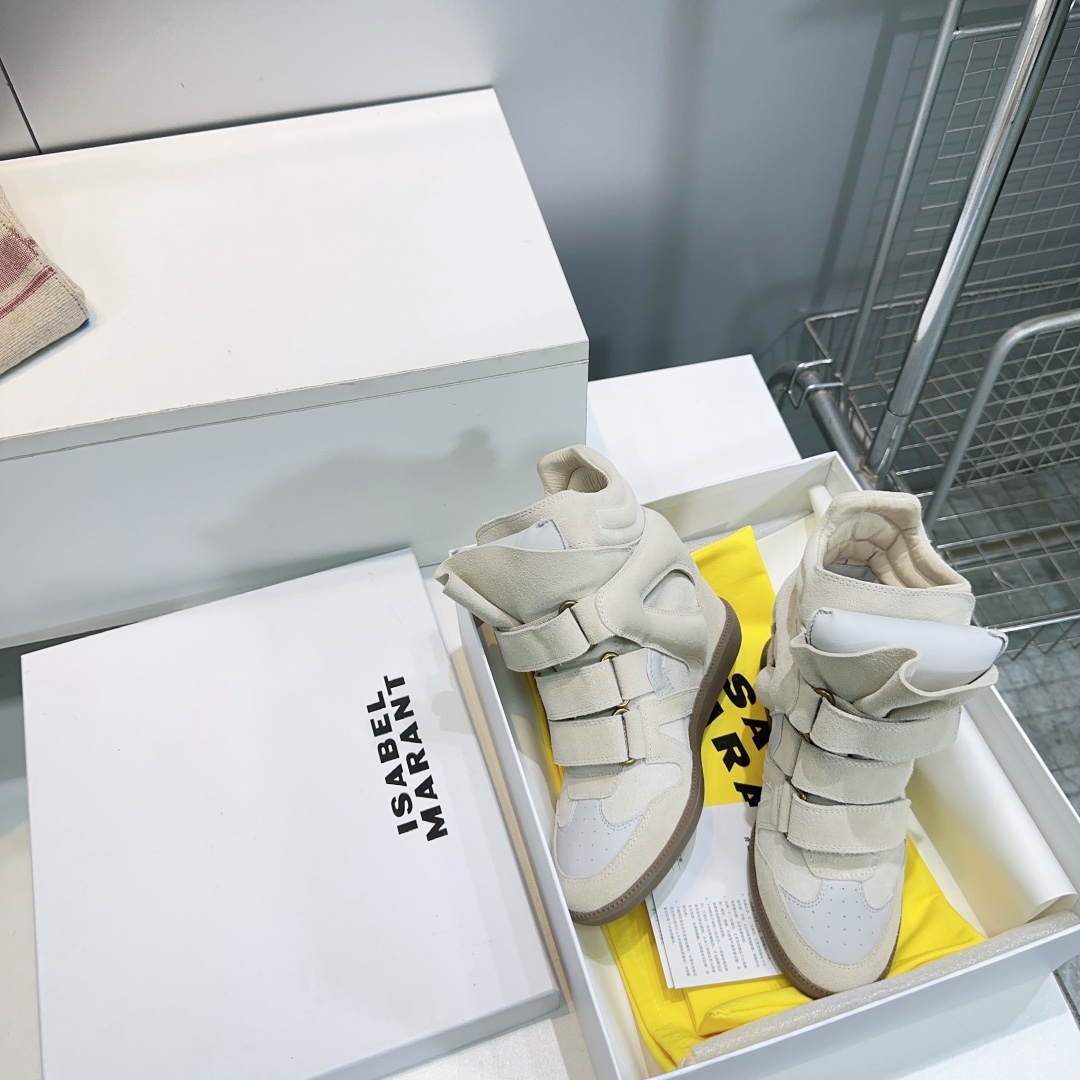 IM Design Isabel Marant 2025ss Classic High-top Ankle boots with hidden heel strap and velcro
