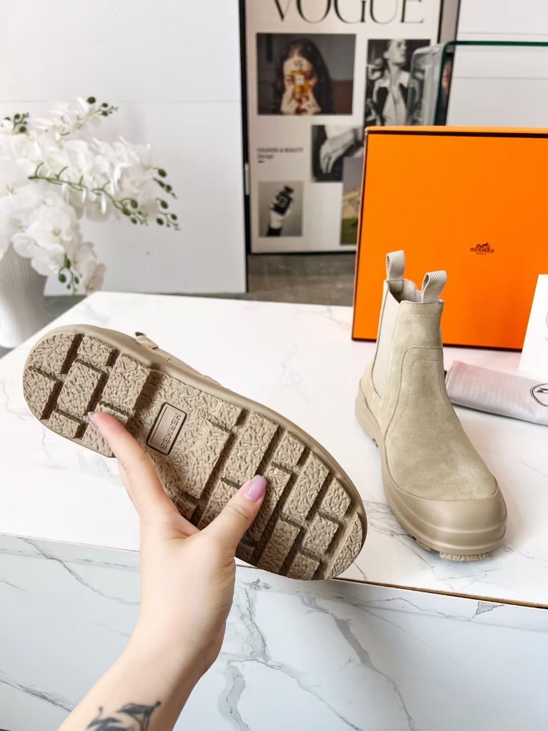 H design 2025 autumn and winter new elastic band short boots