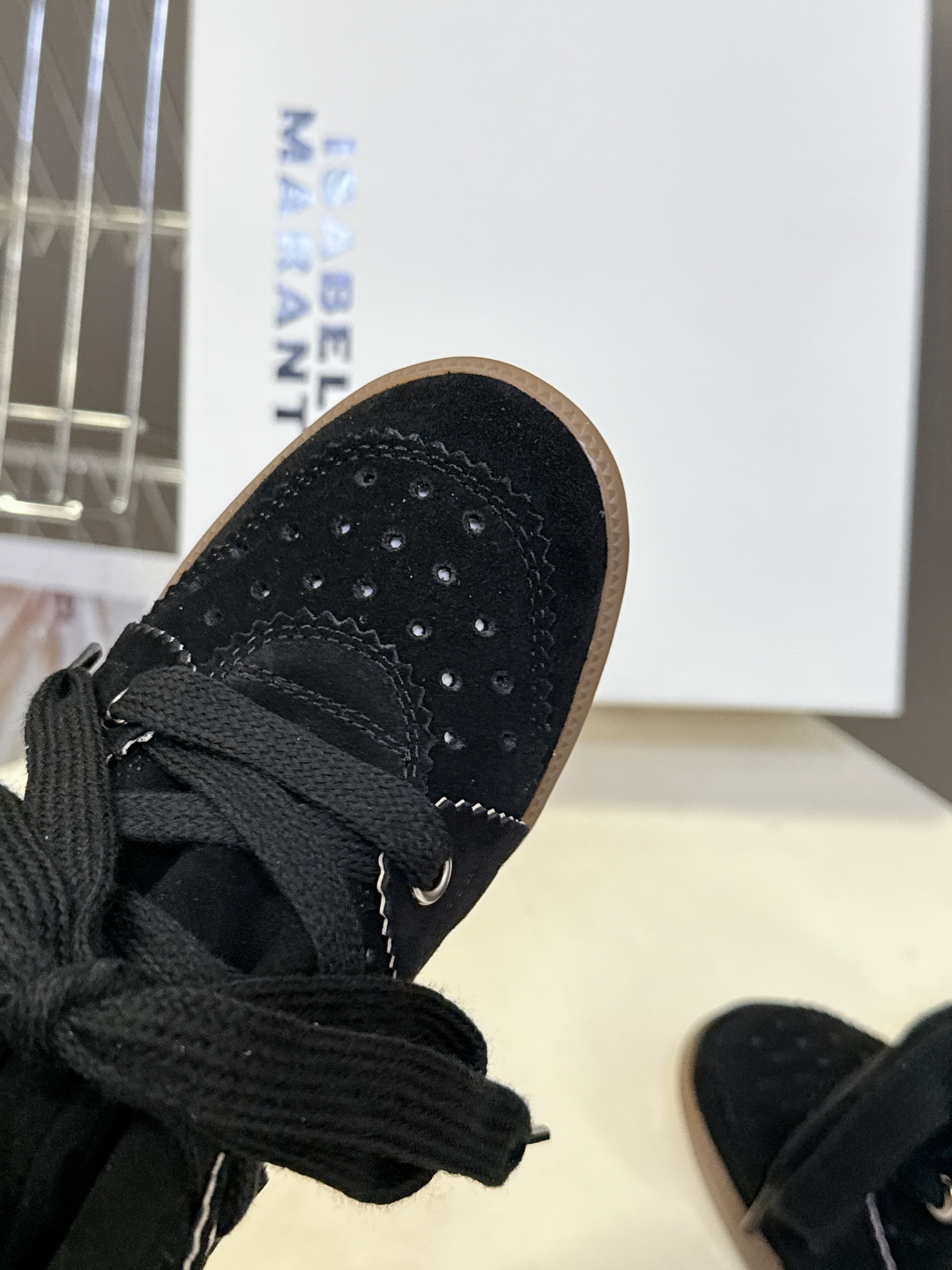 IM Design ISABEL MARANT High-top Boots with Hidden heel (lace-up)