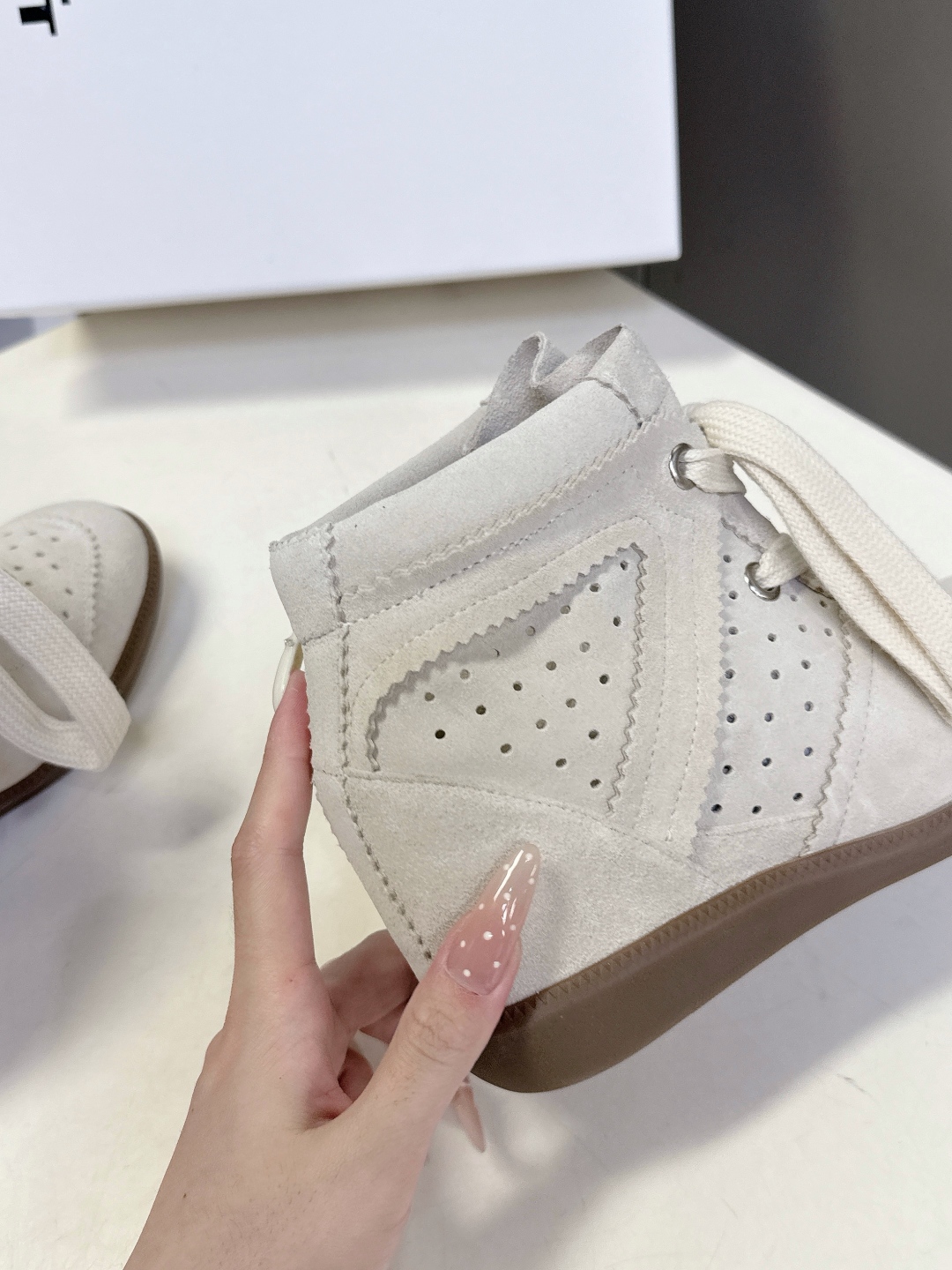 IM Design ISABEL MARANT High-top Boots with Hidden heel (lace-up)