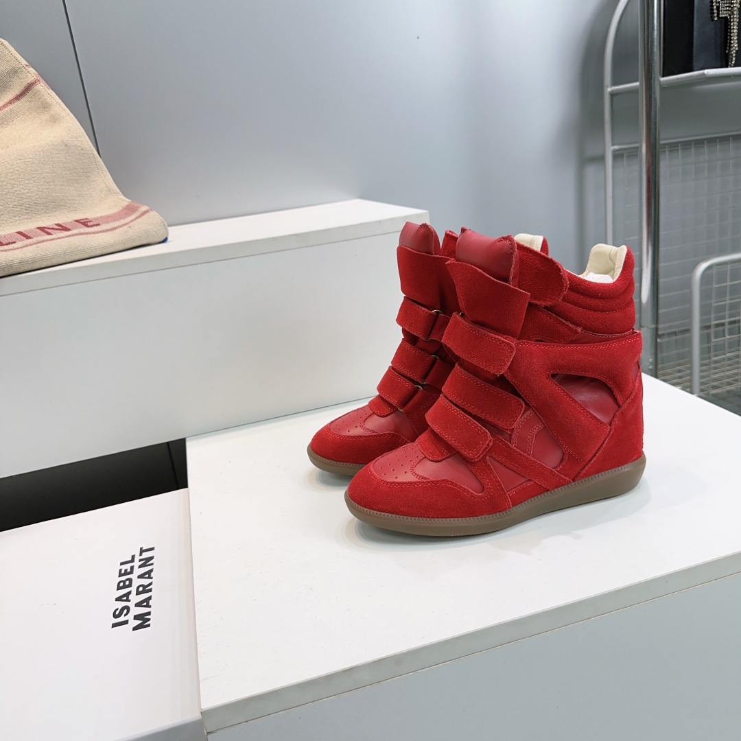 IM Design Isabel Marant 2025ss Classic High-top Ankle boots with hidden heel strap and velcro
