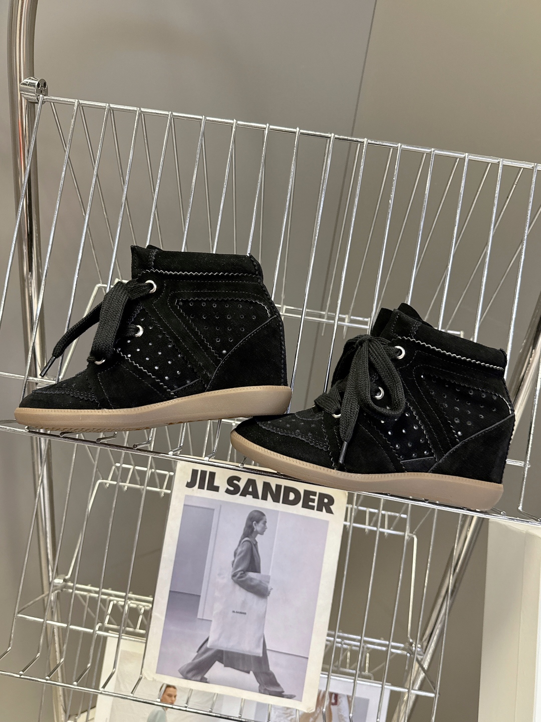 IM Design ISABEL MARANT High-top Boots with Hidden heel (lace-up)