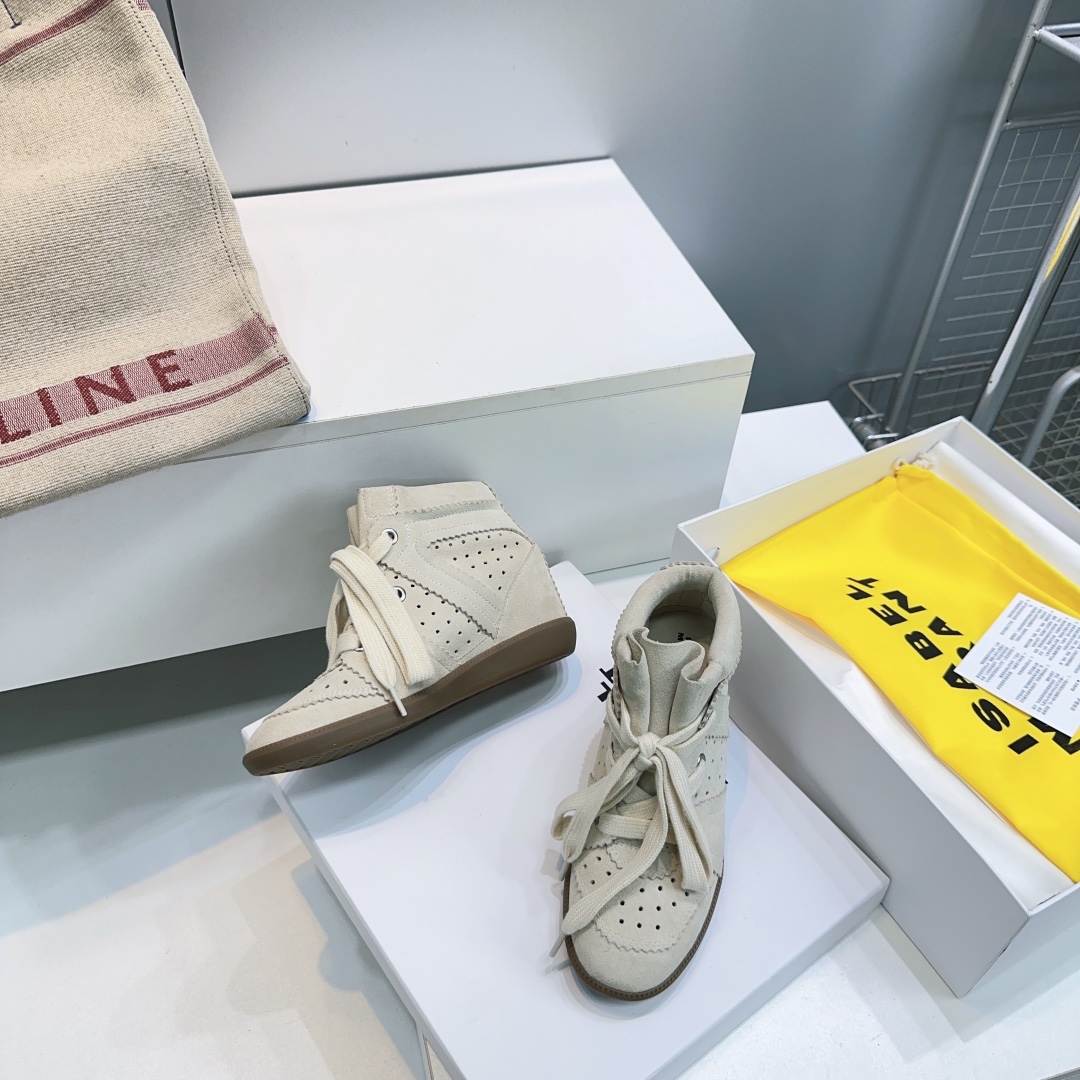 IM Design Isabel Marant 2025ss Classic High-top Ankle boots with hidden heel strap and velcro