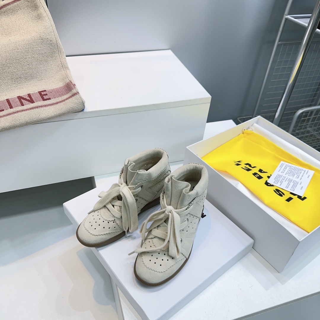 IM Design Isabel Marant 2025ss Classic High-top Ankle boots with hidden heel strap and velcro