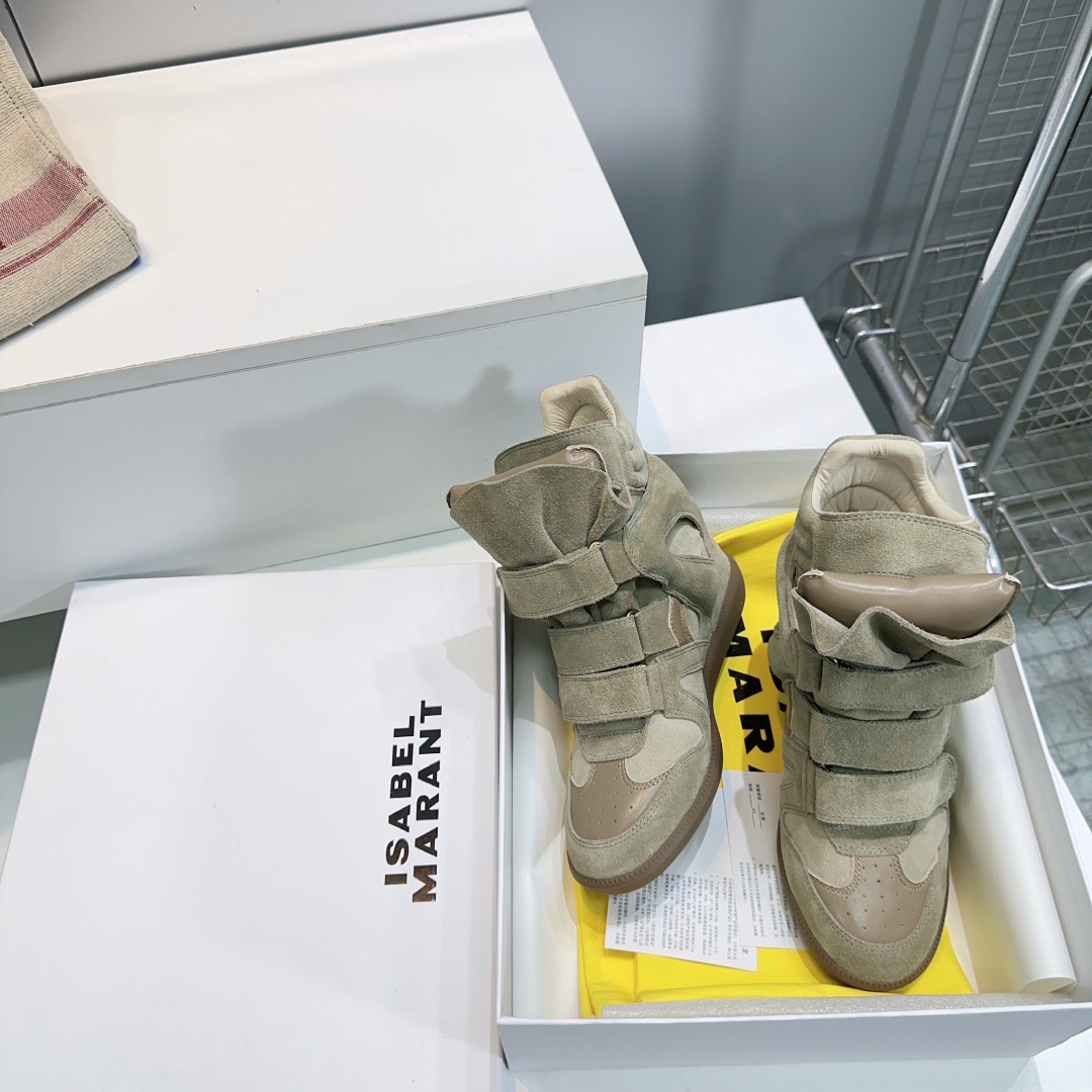 IM Design Isabel Marant 2025ss Classic High-top Ankle boots with hidden heel strap and velcro