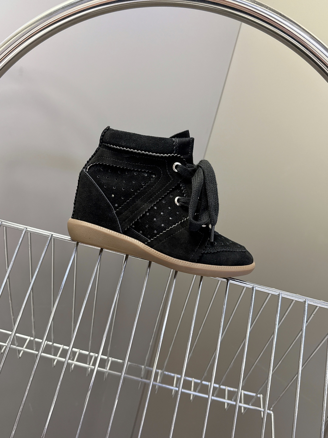IM Design ISABEL MARANT High-top Boots with Hidden heel (lace-up)