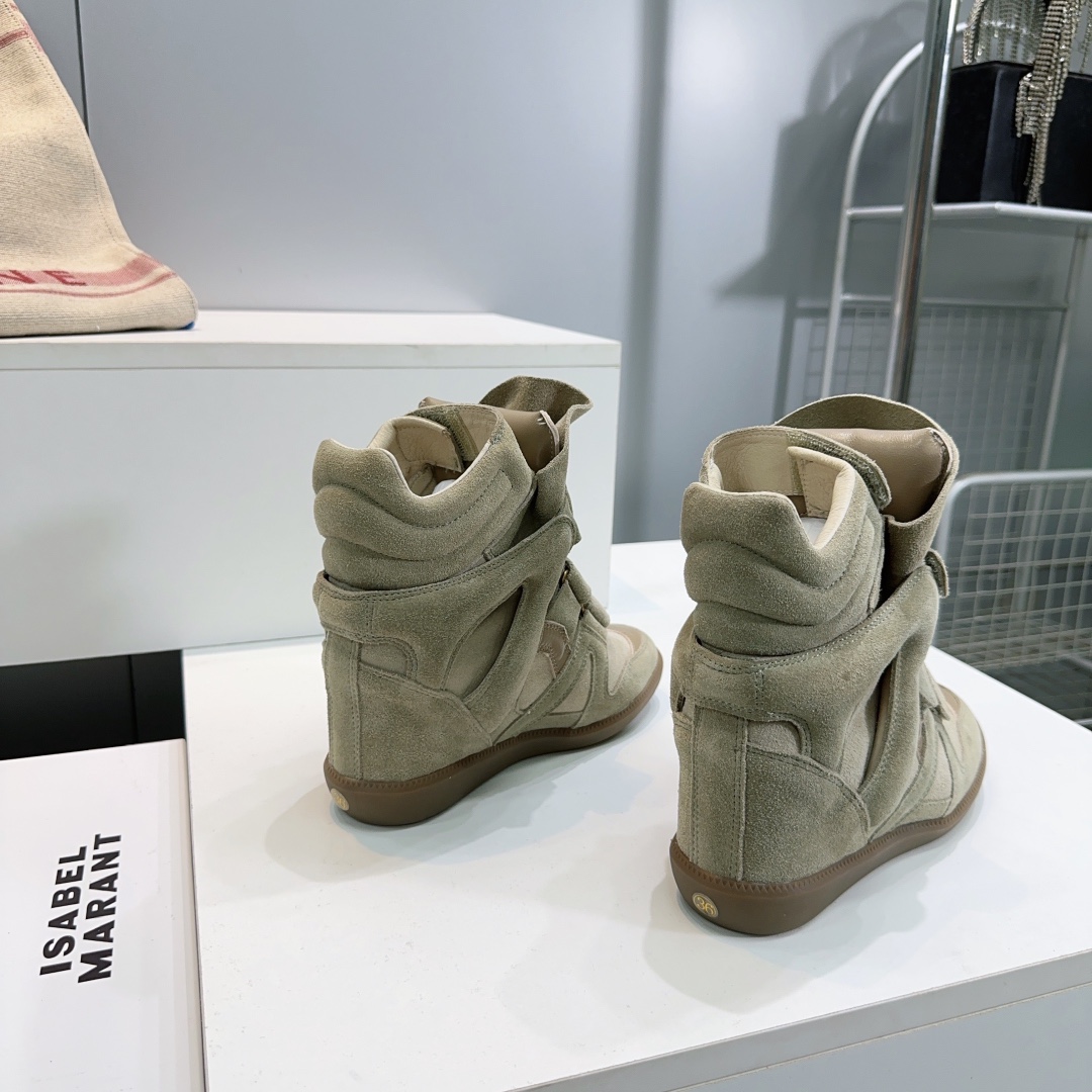 IM Design Isabel Marant 2025ss Classic High-top Ankle boots with hidden heel strap and velcro