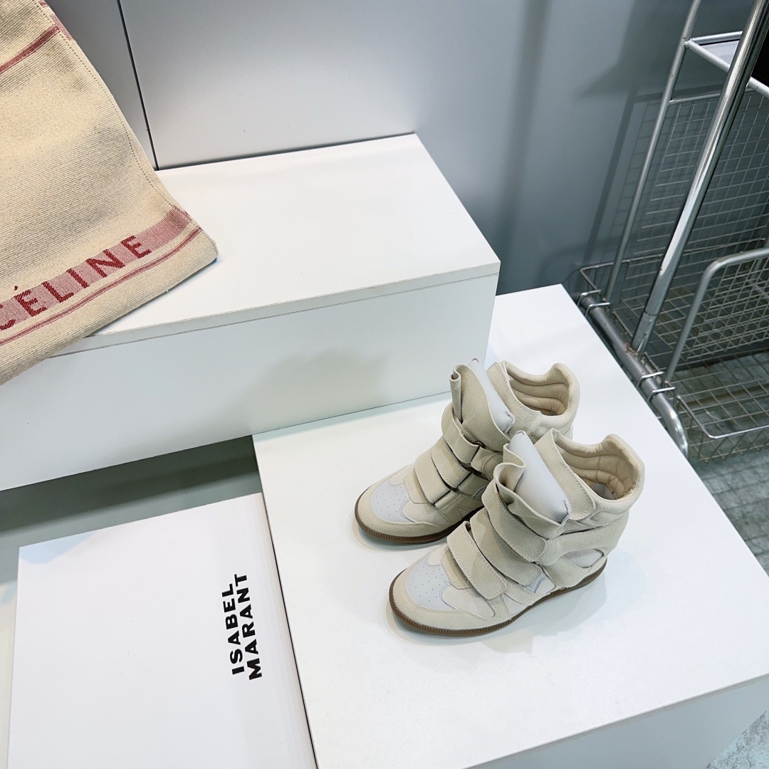 IM Design Isabel Marant 2025ss Classic High-top Ankle boots with hidden heel strap and velcro