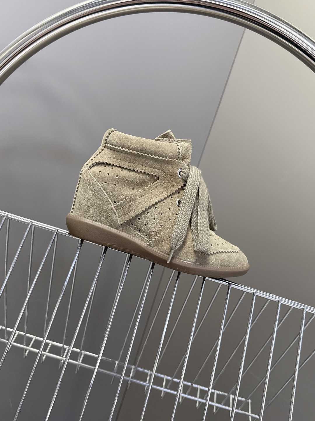 IM Design ISABEL MARANT High-top Boots with Hidden heel (lace-up)