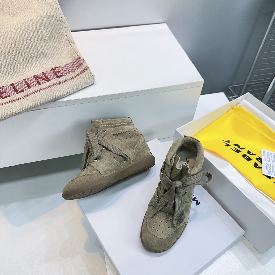 IM Design Isabel Marant 2025ss Classic High-top Ankle boots with hidden heel strap and velcro