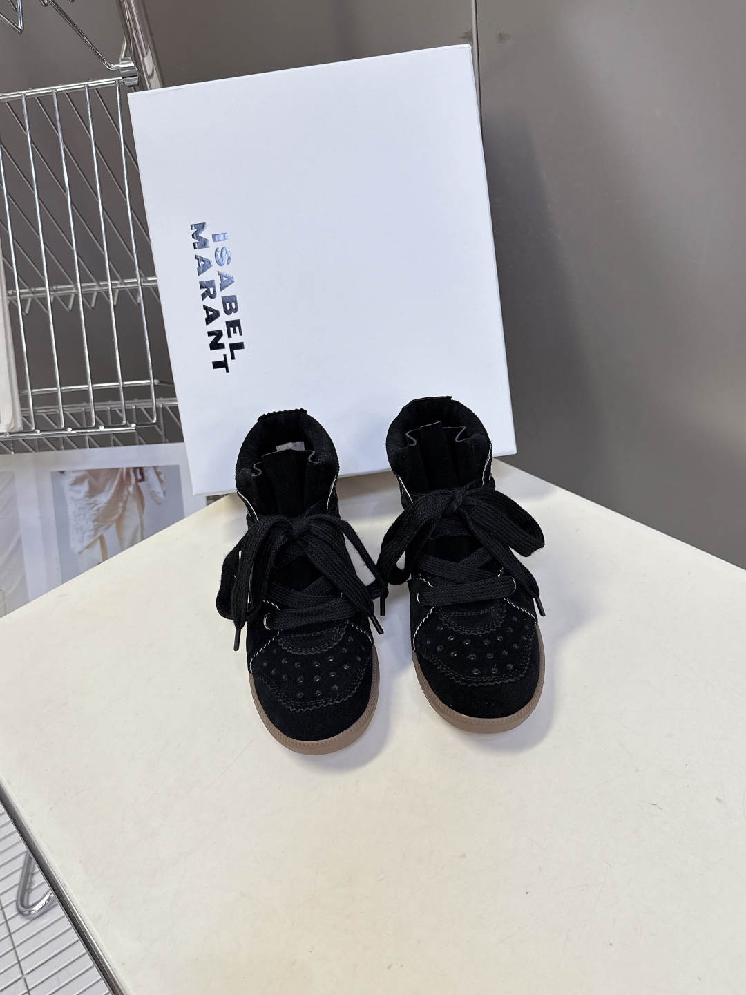 IM Design ISABEL MARANT High-top Boots with Hidden heel (lace-up)