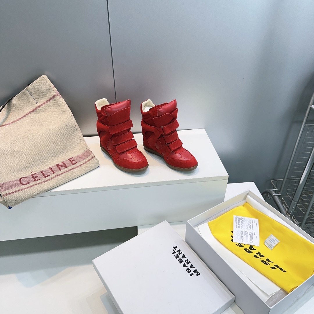 IM Design Isabel Marant 2025ss Classic High-top Ankle boots with hidden heel strap and velcro