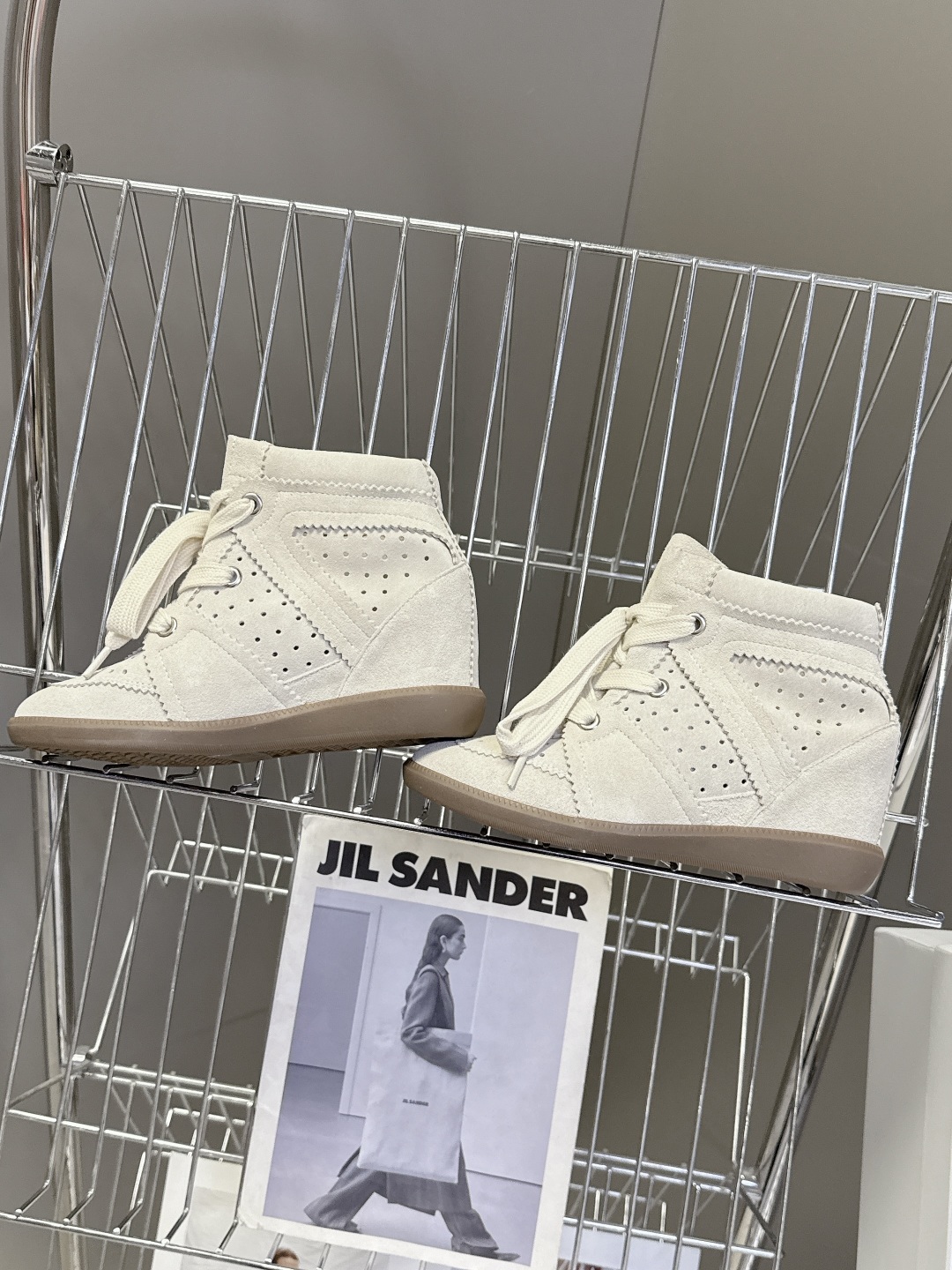 IM Design ISABEL MARANT High-top Boots with Hidden heel (lace-up)