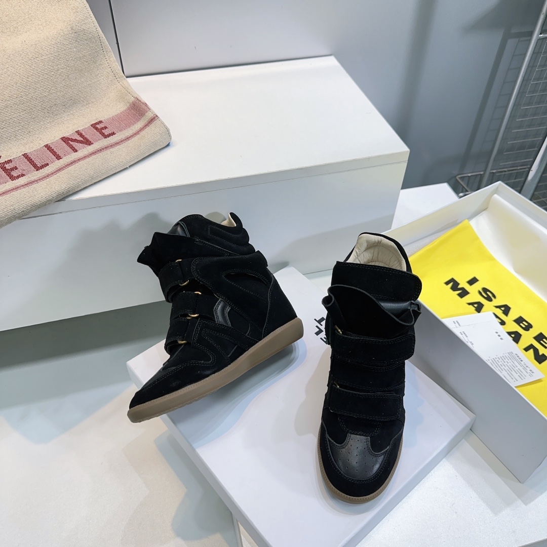 IM Design Isabel Marant 2025ss Classic High-top Ankle boots with hidden heel strap and velcro