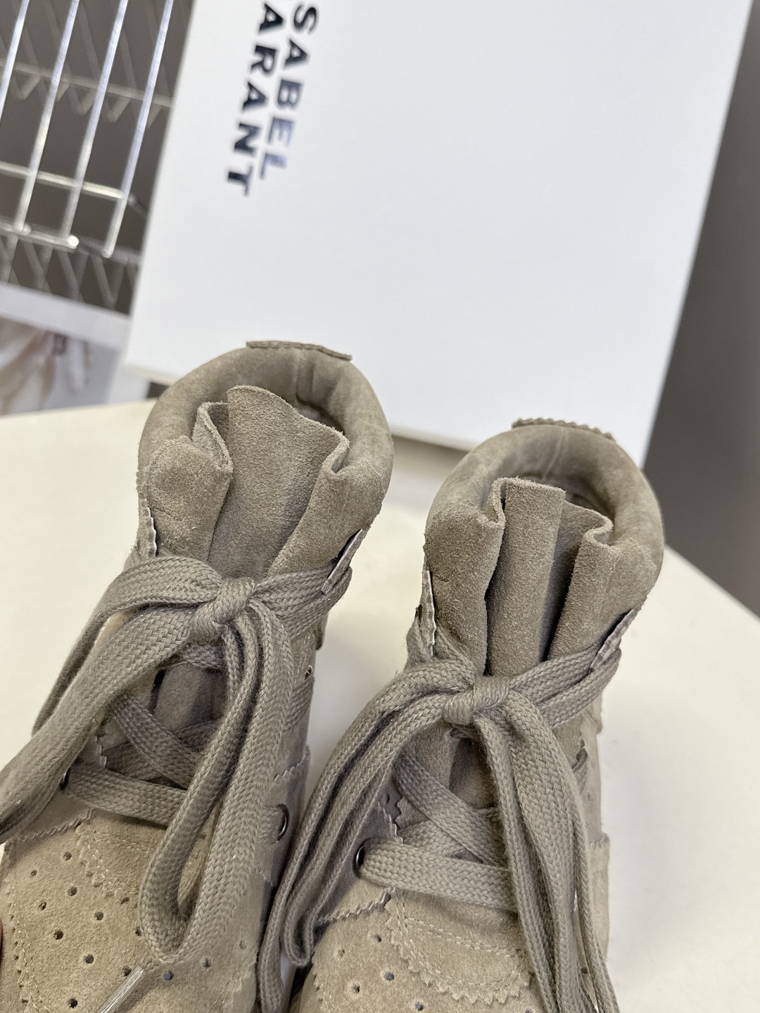 IM Design ISABEL MARANT High-top Boots with Hidden heel (lace-up)