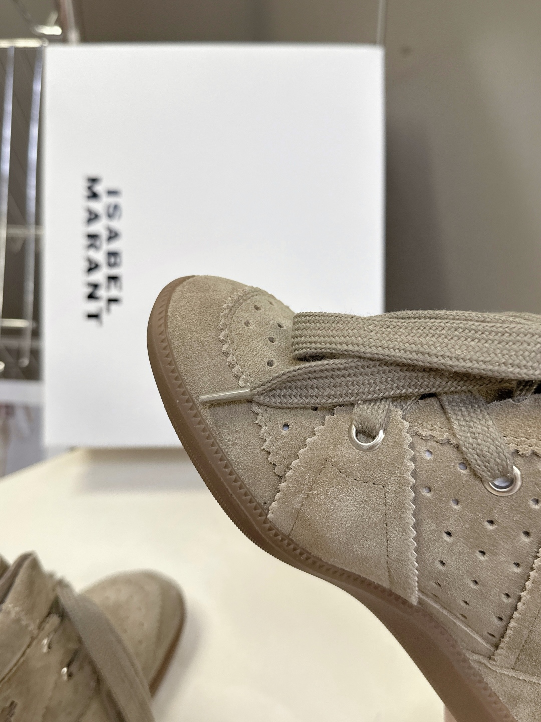 IM Design ISABEL MARANT High-top Boots with Hidden heel (lace-up)