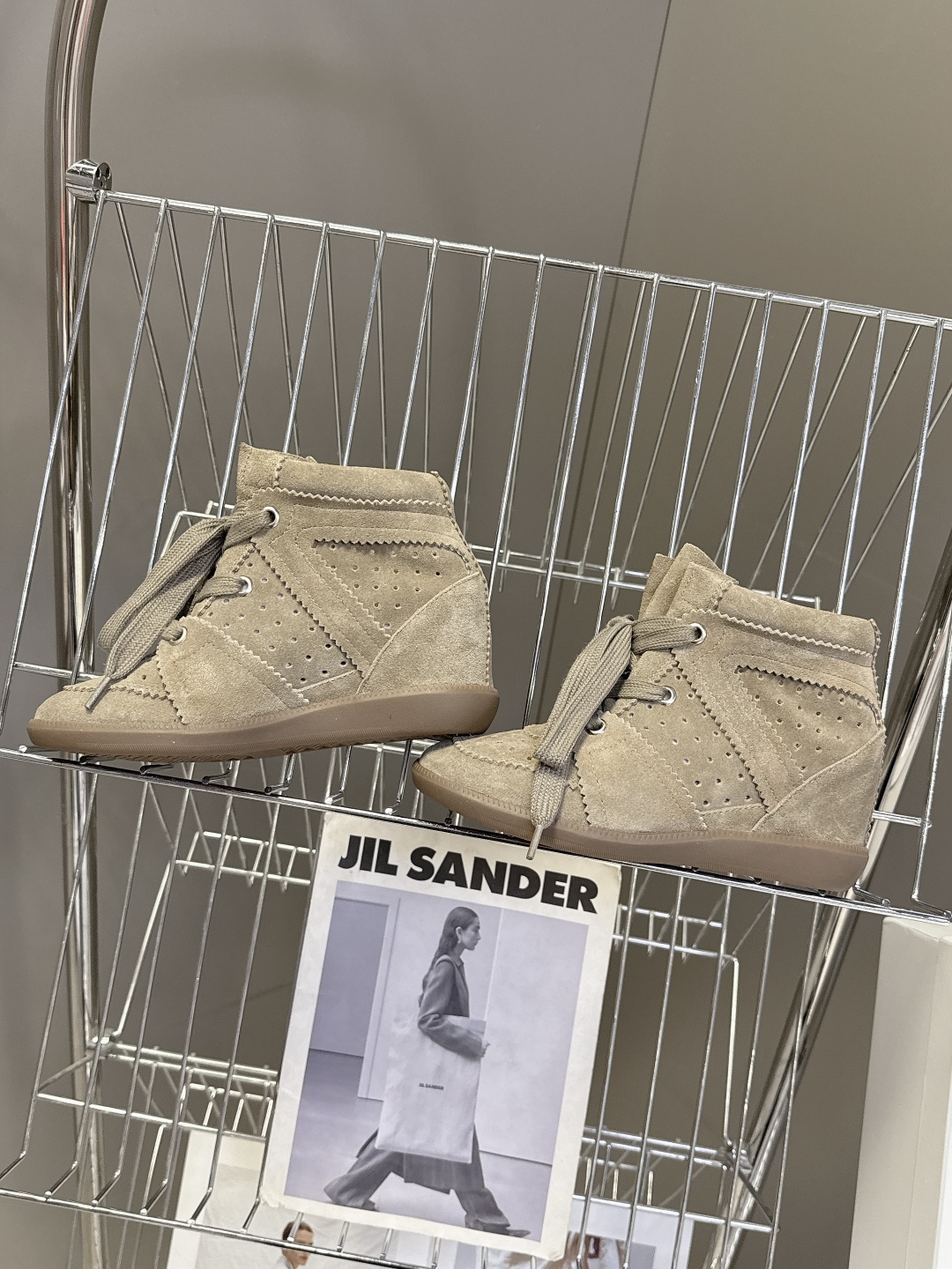 IM Design ISABEL MARANT High-top Boots with Hidden heel (lace-up)