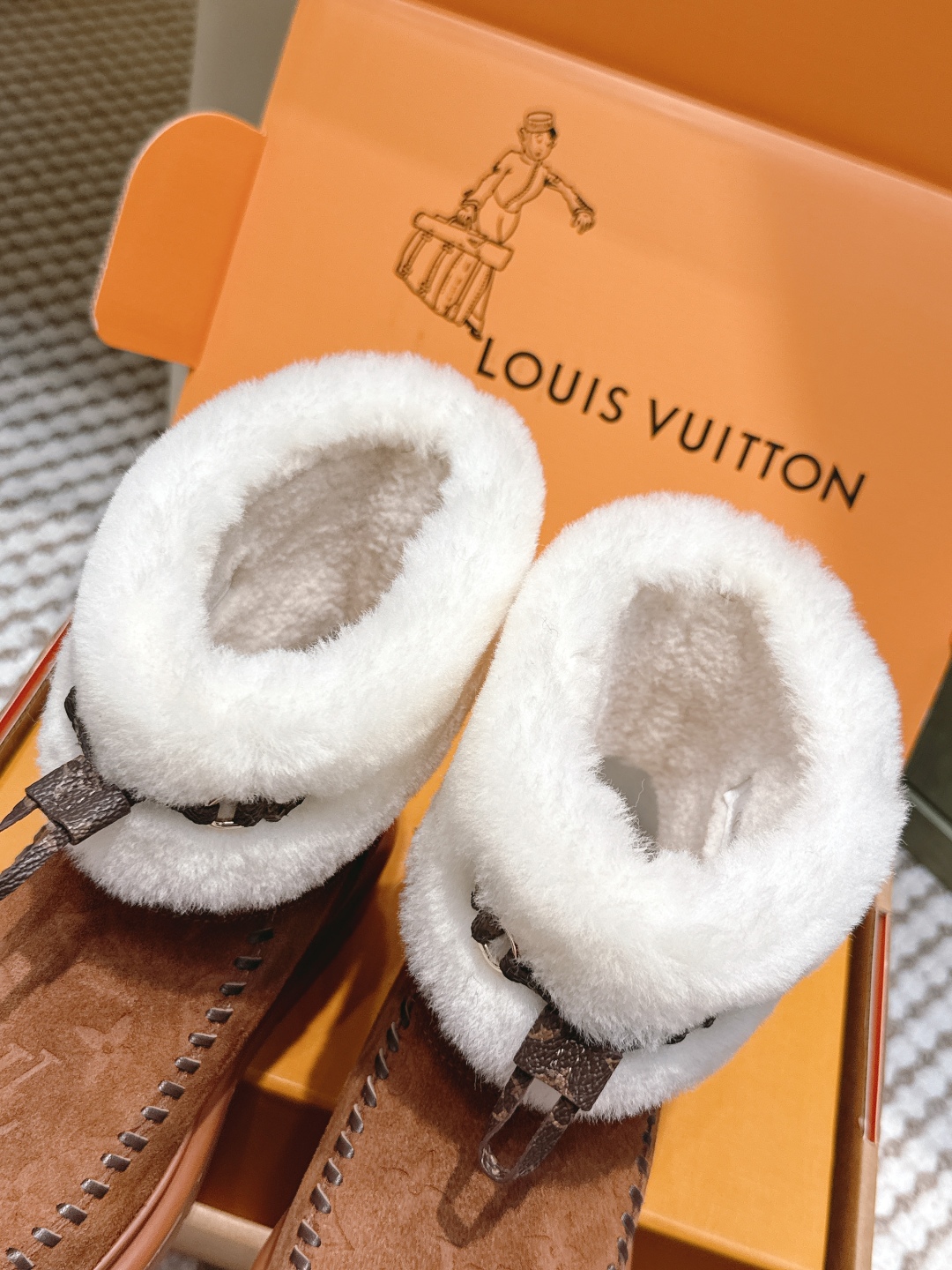 L design 2025 new winter skiing series Monogram snow boots