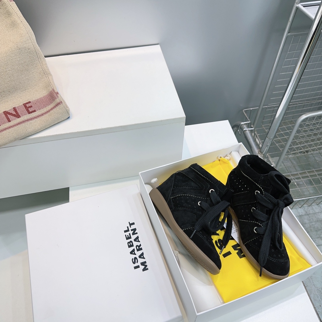 IM Design Isabel Marant 2025ss Classic High-top Ankle boots with hidden heel strap and velcro