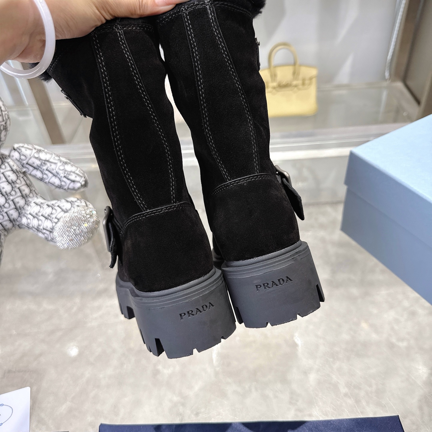 P design autumn and winter counter new thick soled anti slip snow boots