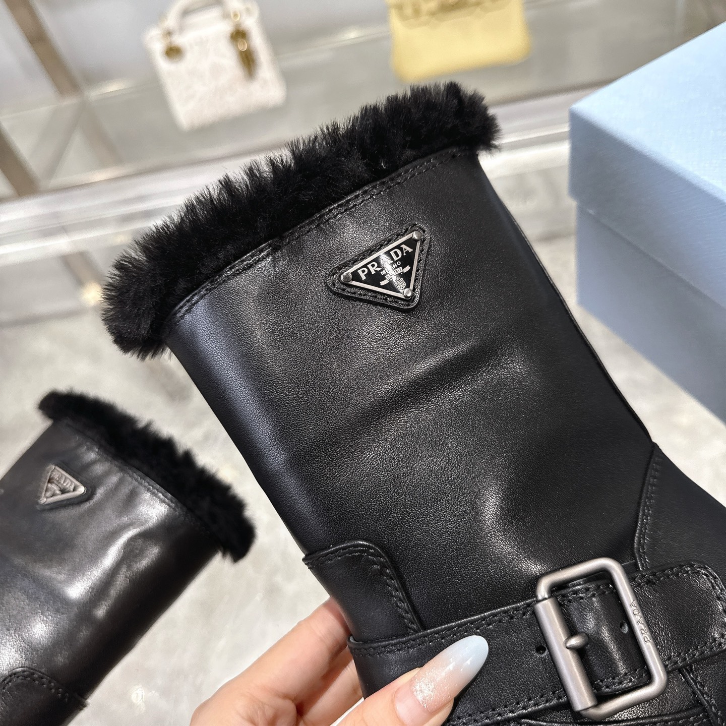 P design autumn and winter counter new thick soled anti slip snow boots