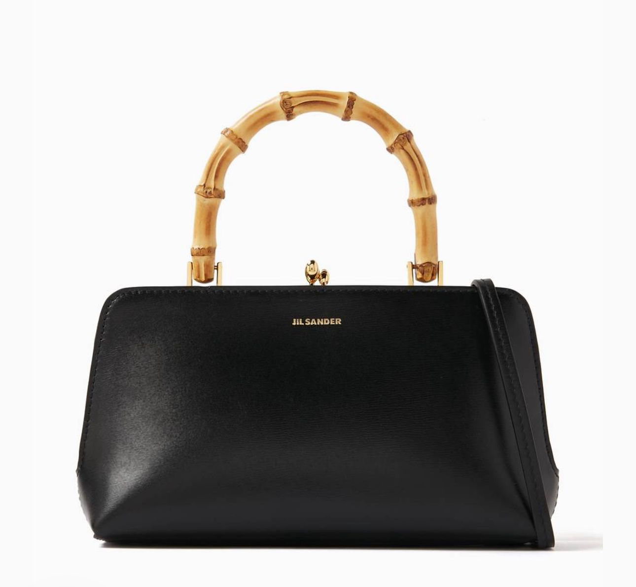 JIL S Design Bamboo Handle Handbag