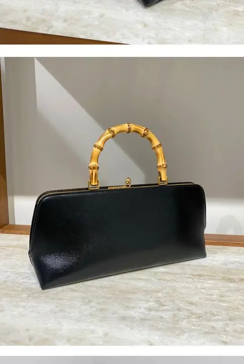 JIL S Design Bamboo Handle Handbag