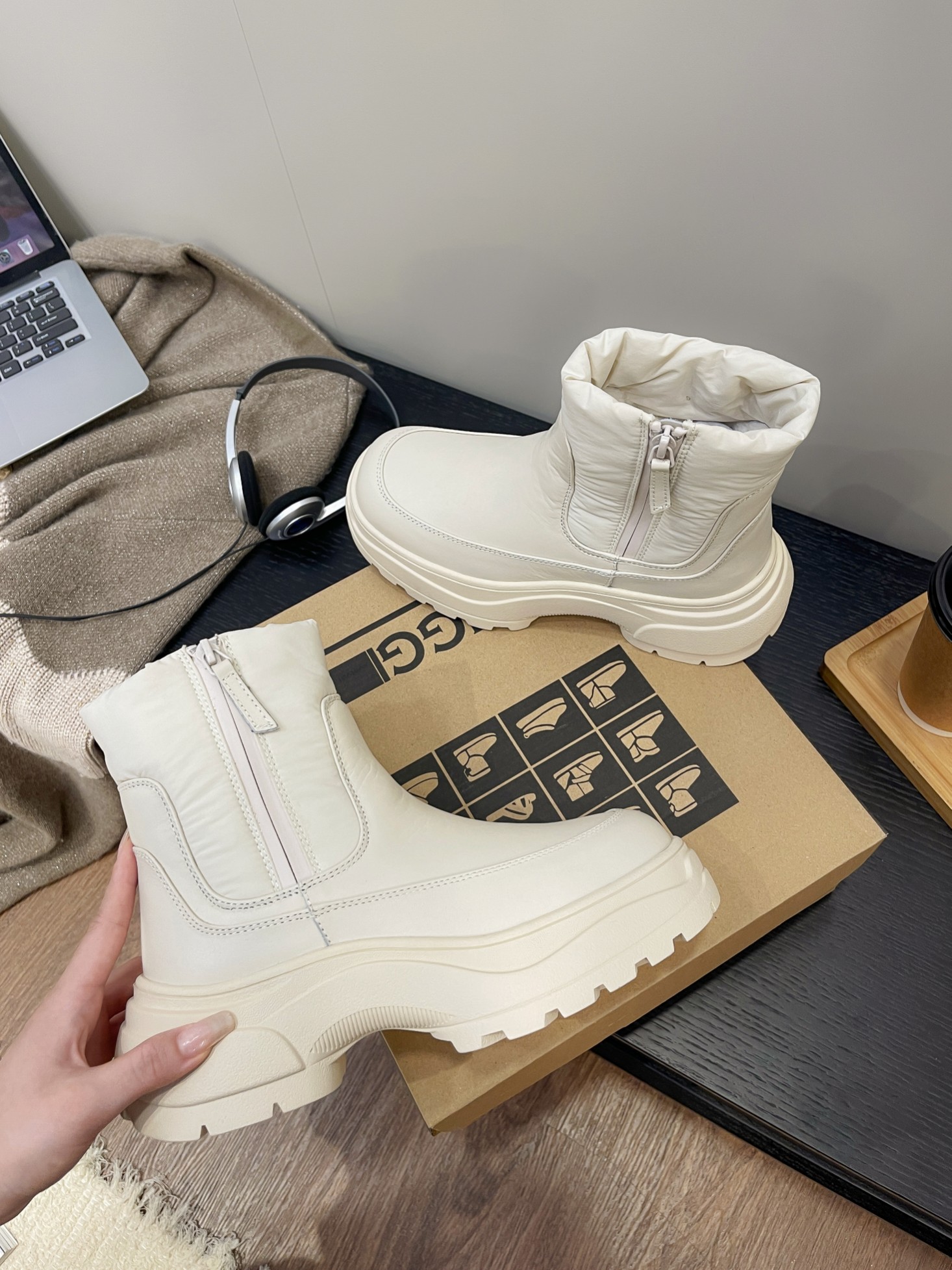 Ugg Korean Down Snow Boots