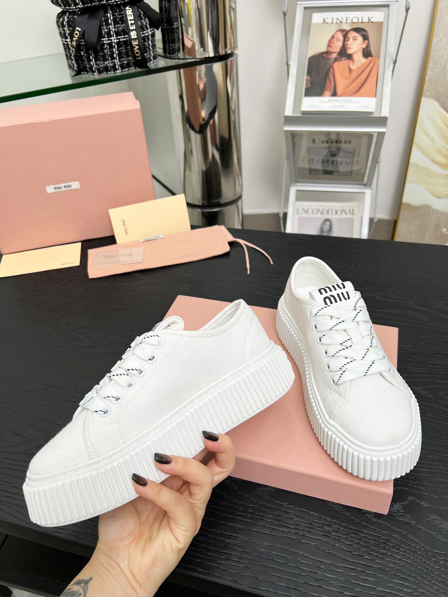 Miu DESIGN SNEAKERS white