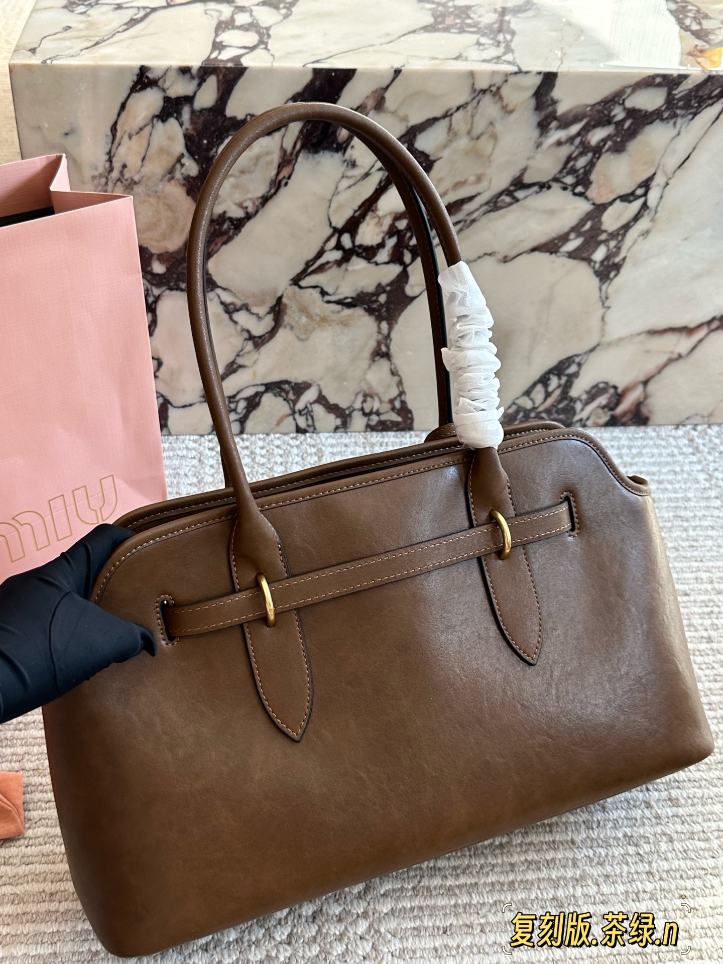 Miu design Belt Decor Handbags