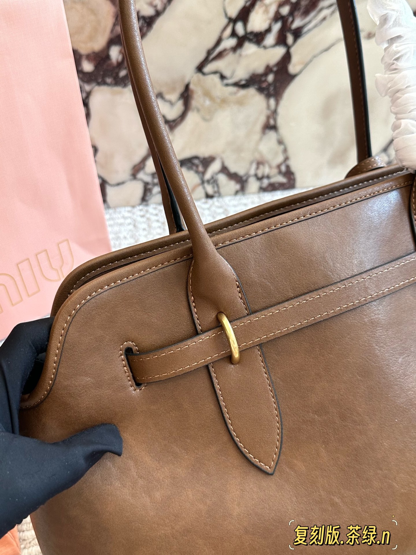 Miu design Belt Decor Handbags