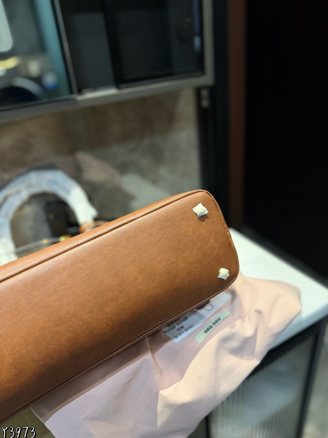 Miu design briefcase Retro Bowling Handbag