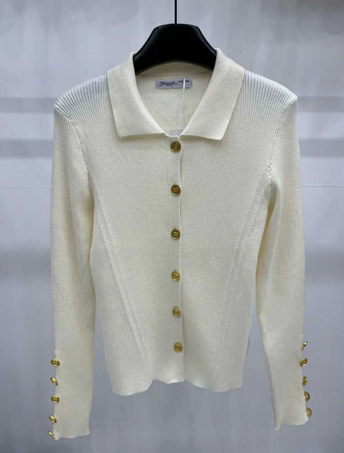 S Fashion Women's Long Sleeve Collar Cardigan