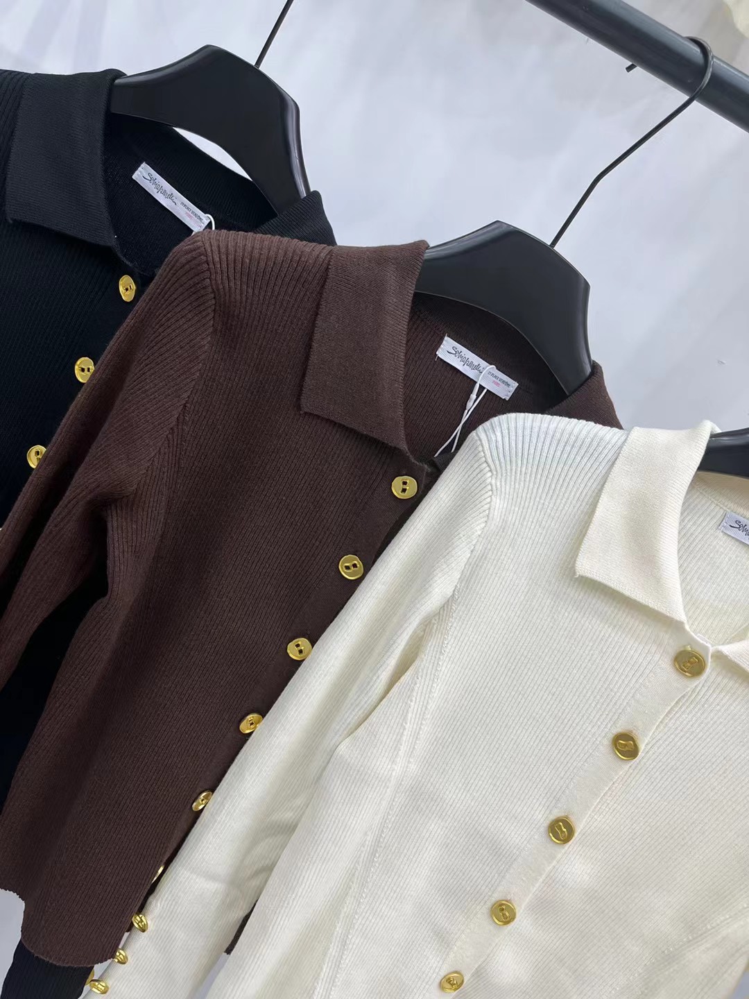 S Fashion Women's Long Sleeve Collar Cardigan