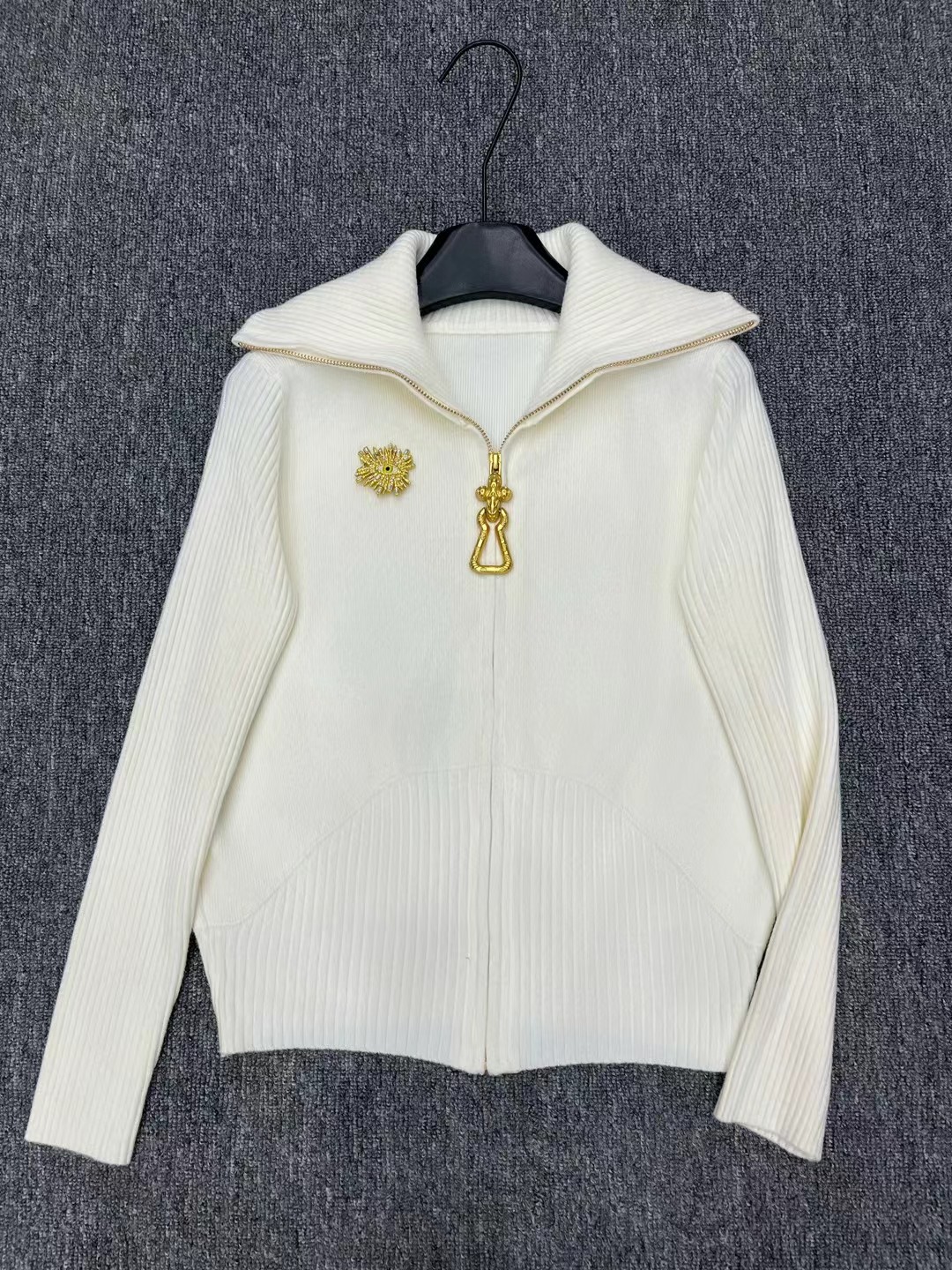 S Fashion Women's Zipper Long Sleeve Coat