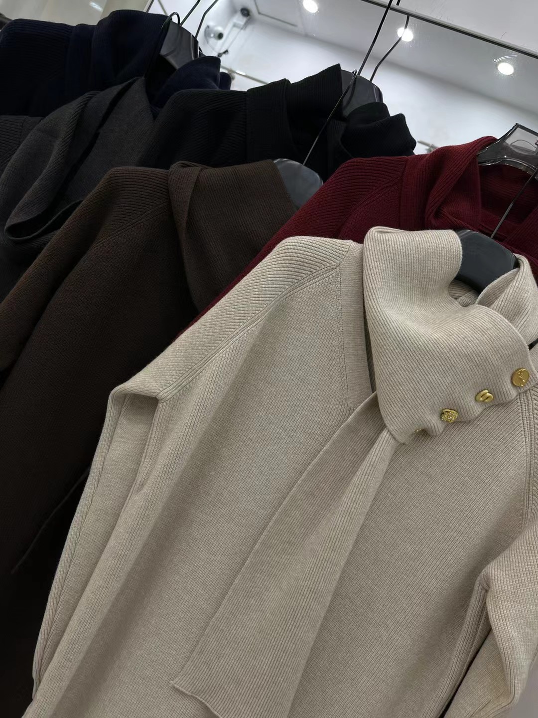 S Fashion Women's Long Sleeve Scarf Dress