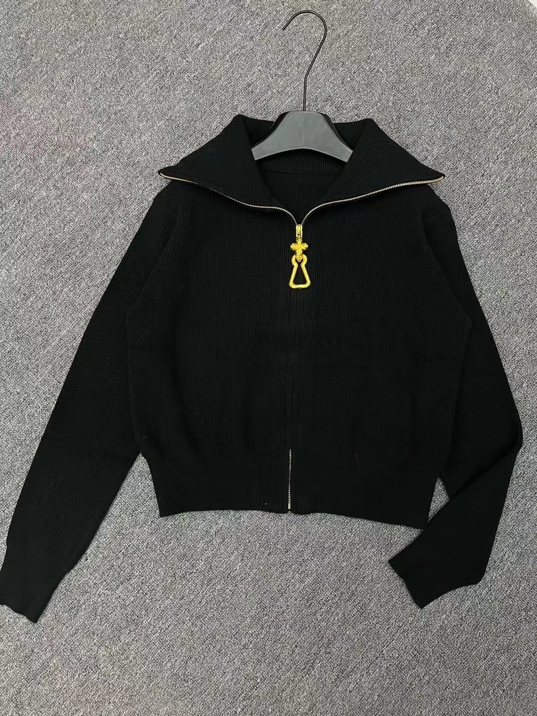 S Fashion Women's Zipper Collar Long Sleeve Jacket