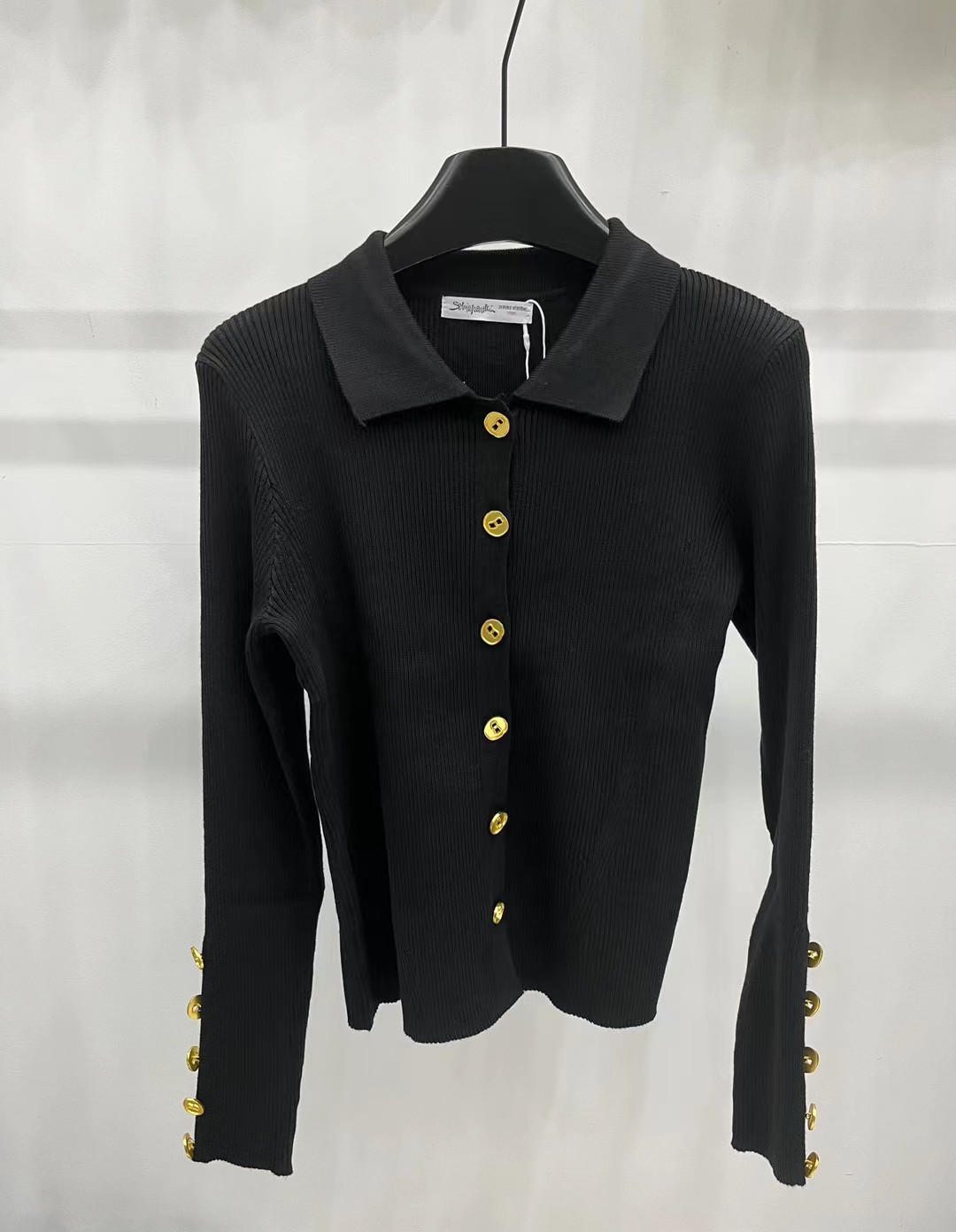 S Fashion Women's Long Sleeve Collar Cardigan